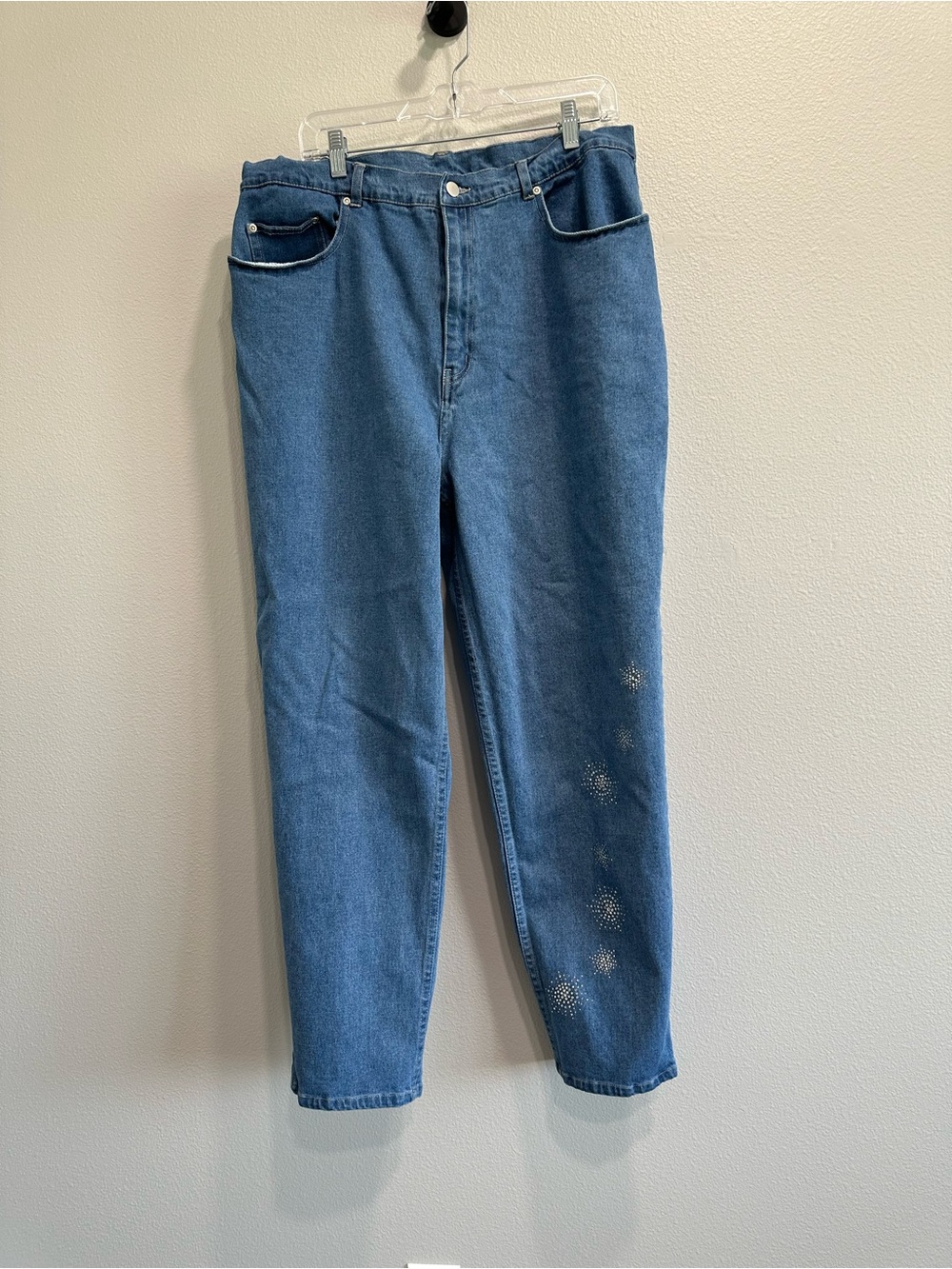 The Quacker Factory size 20W blue jeans with dazzle